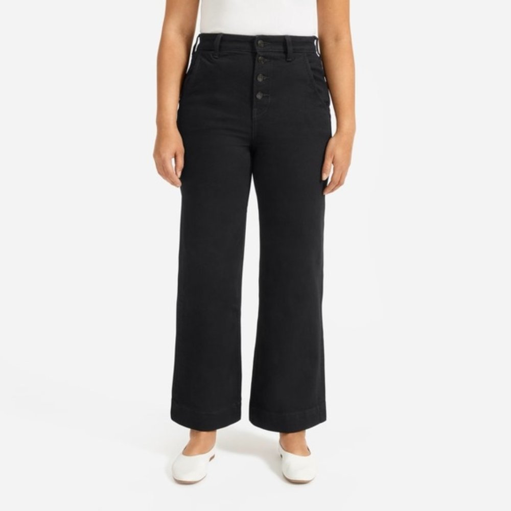 EUC Everlane Wide Leg Jeans - Button Fly - Size 25